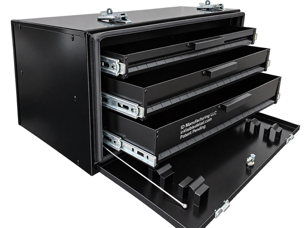 13" Tall Top Mount, 3 Drawer