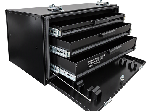 13" Tall Top Mount, 3 Drawer